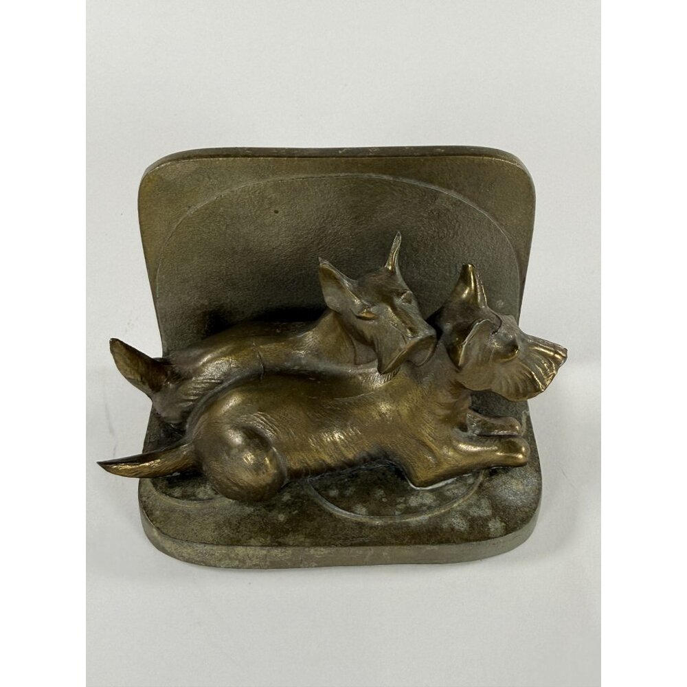 Vintage Frankart Scottie Dog Scottish Terrier Signal Decor Bookend